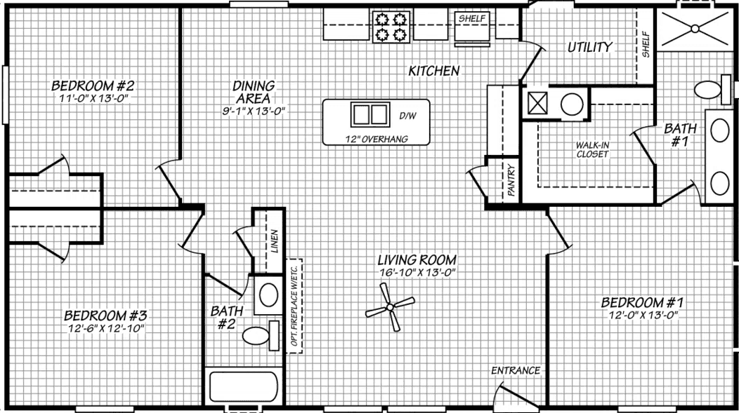 The shamrock (hot deal) floor plan home features
