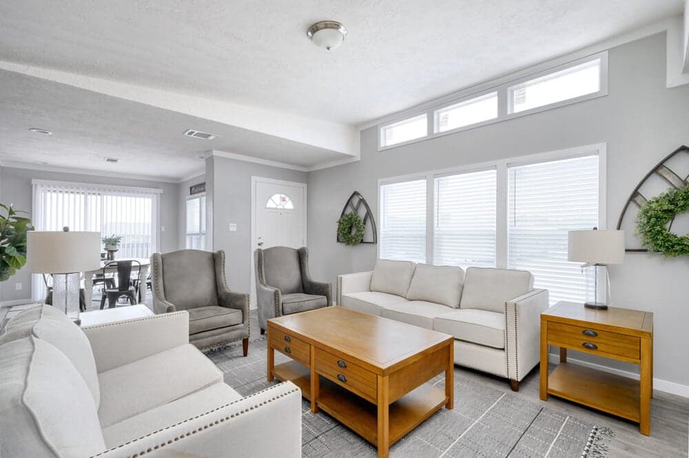 The charleston interior home features