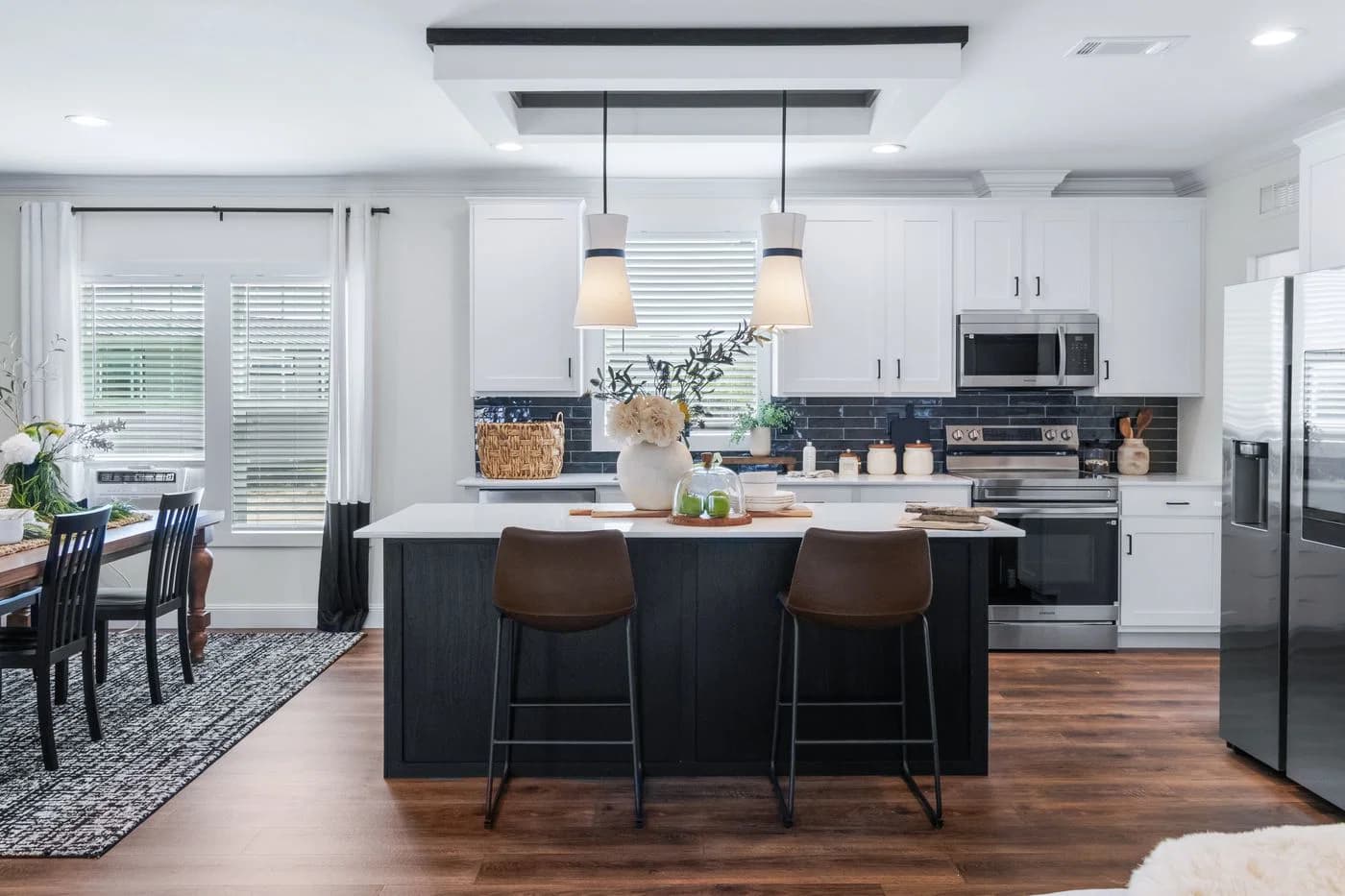 The iron peak kitchen home features