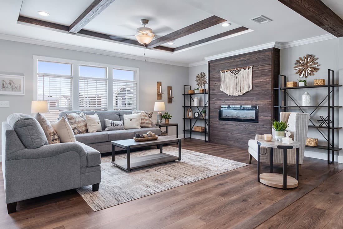 The oceanside interior home features