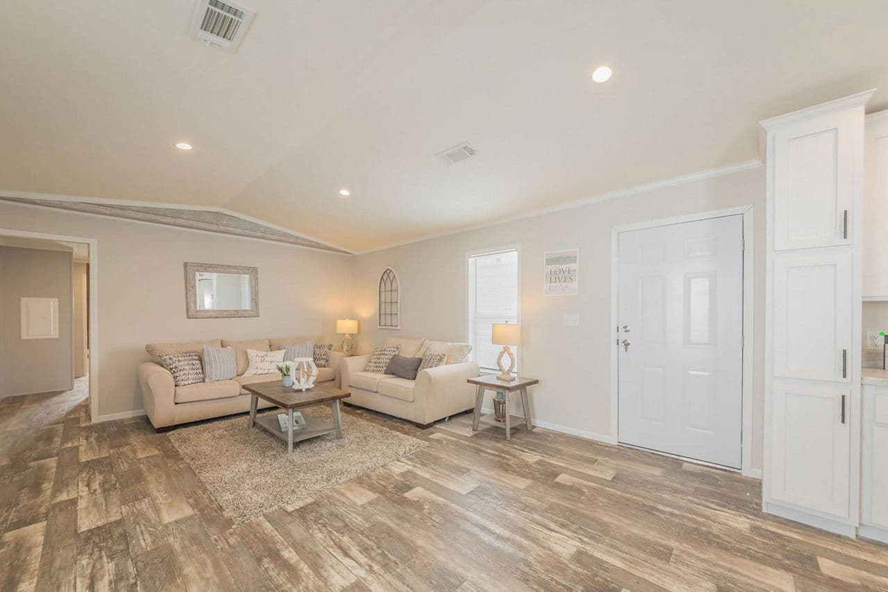 The iberville interior home features