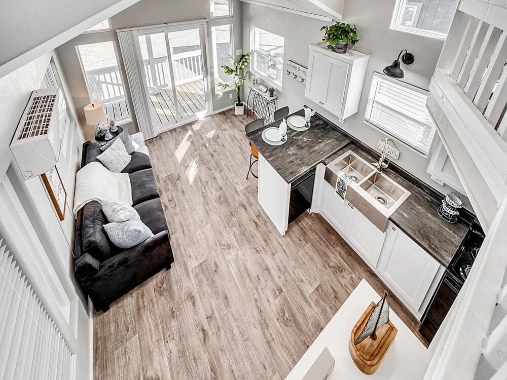 The copperwood interior home features