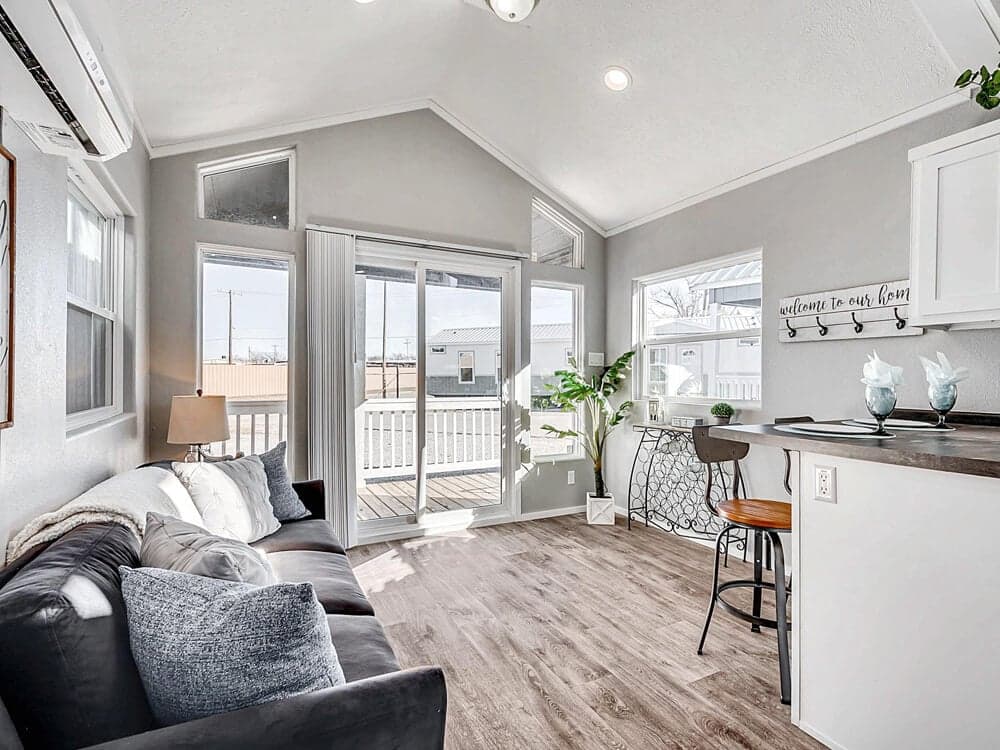 The copperwood interior home features