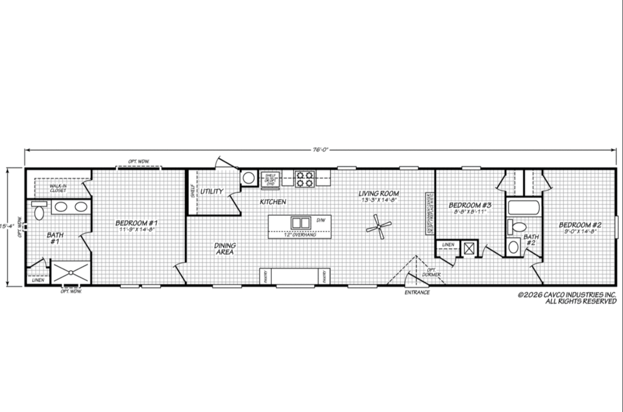 The comal floor plan home features