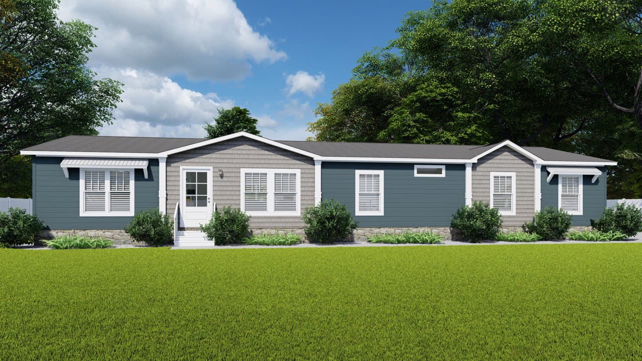 The louis hero, elevation, and exterior home features