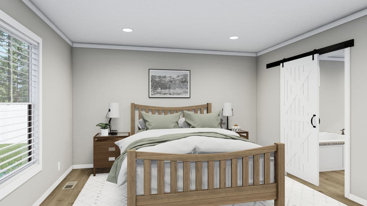 The franklin bedroom home features