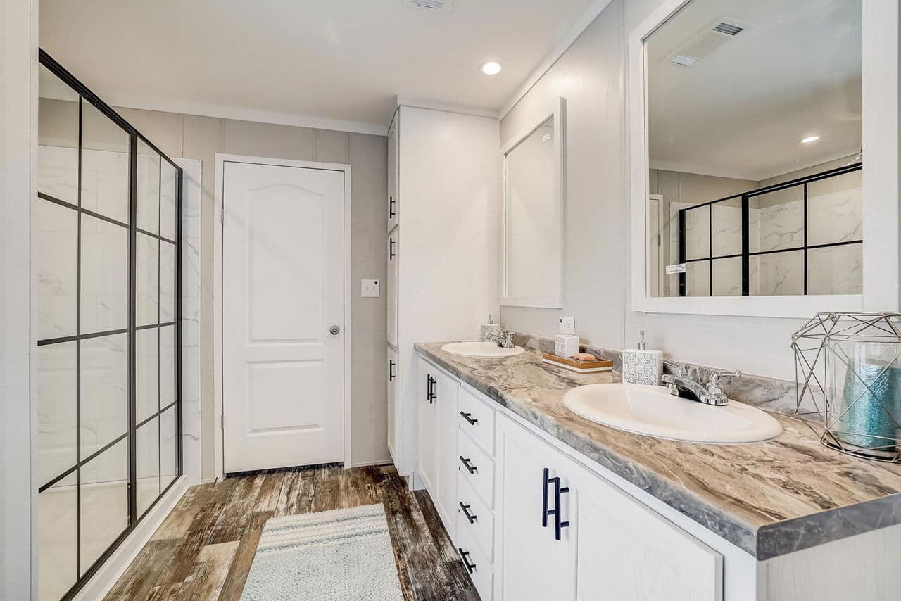 The saint bathroom home features