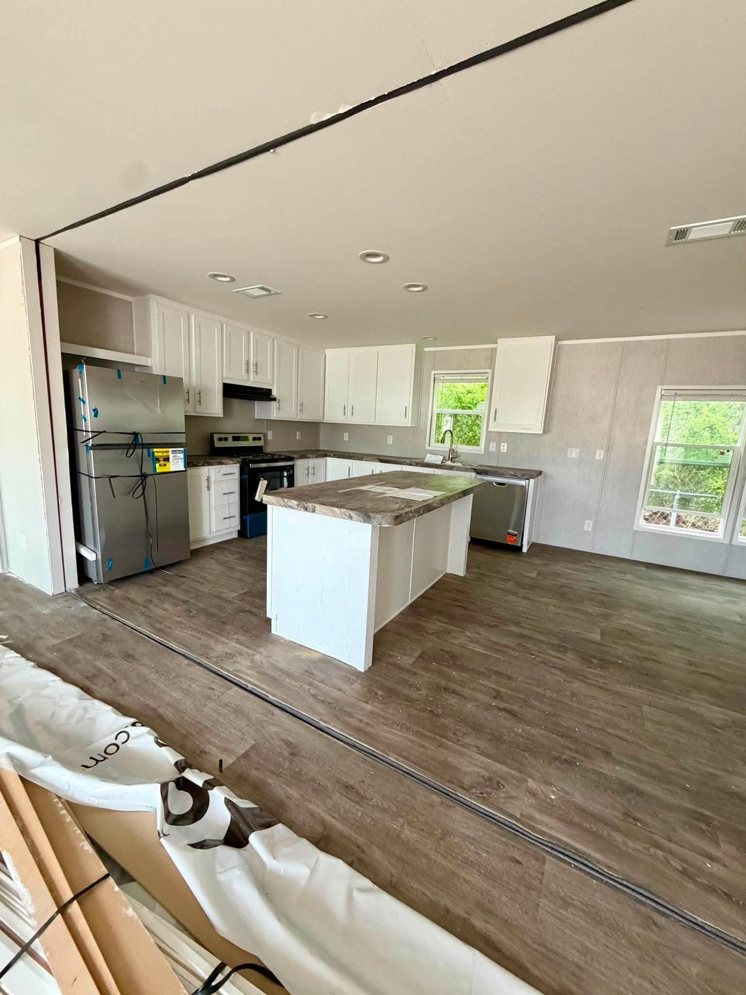 The white water kitchen home features