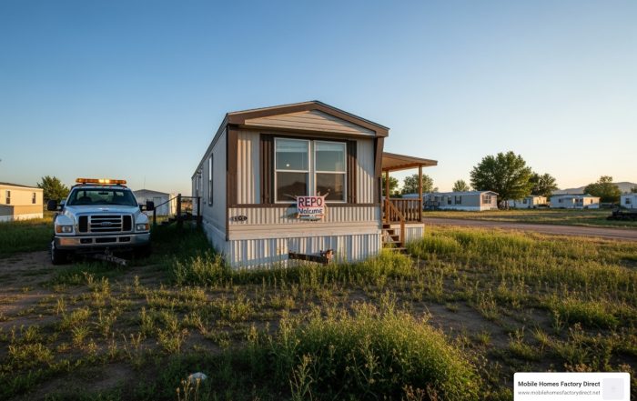 repossessed double wide mobile homes for sale