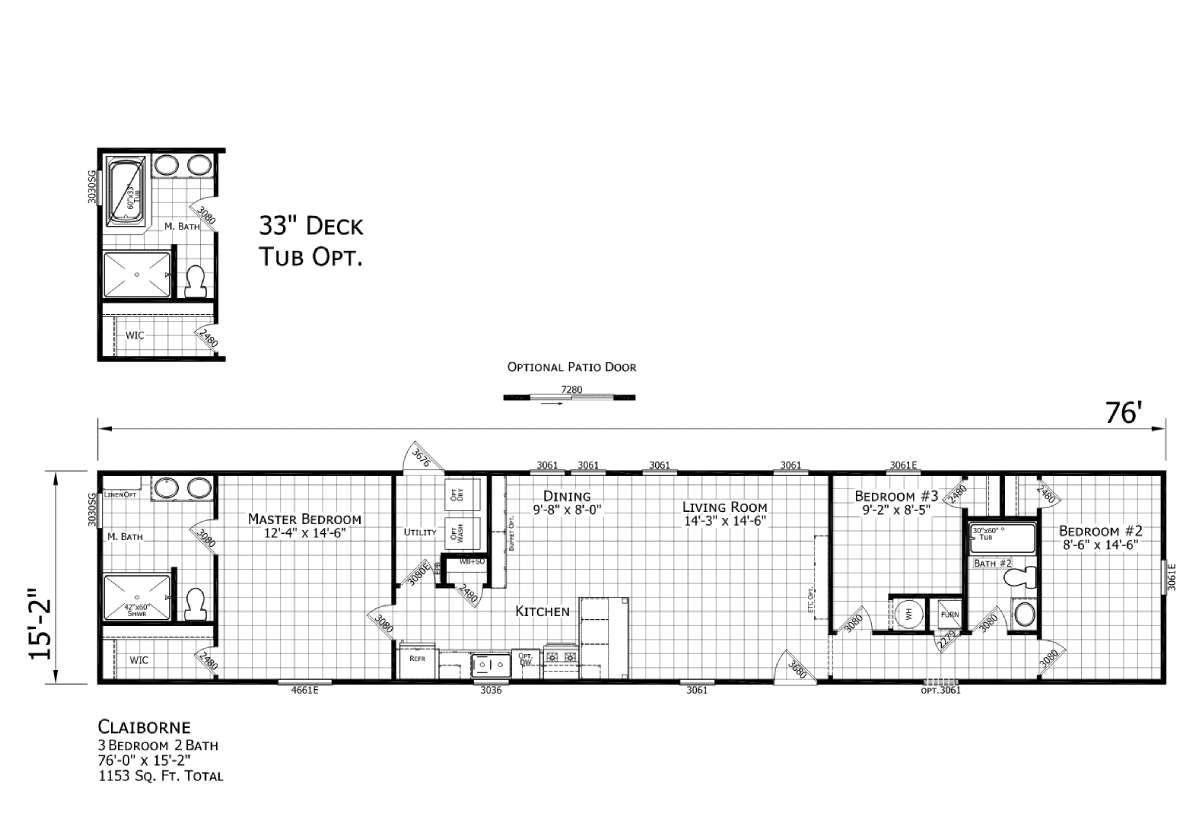 Claiborne floor plans SMALL