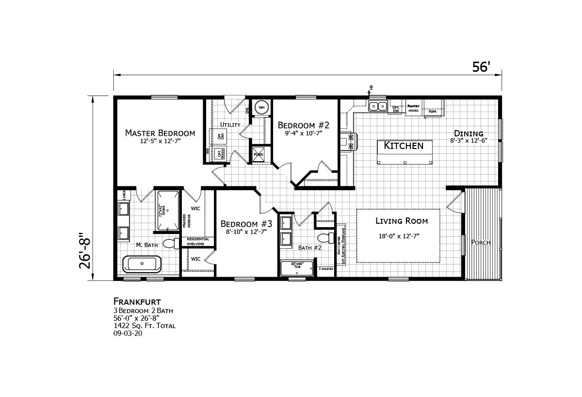 The Franfurt 2856H32A1F floor plans SMALL