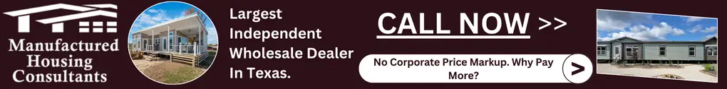 Manufactured Housing Consultants Clickable banner to Call